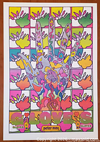 Full view of Peter Max Glove Love poster showing overall design