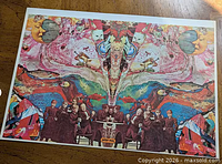 Full view of Peter Max psychedelic poster print