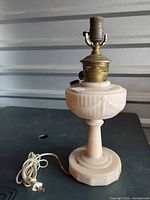Full view of lamp with cord