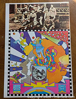 Full view of Peter Max poster showing entire design