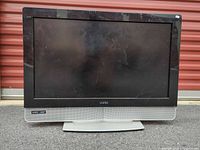 Front view of Vizio 32" HDTV on stand