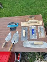All tools laid out on table