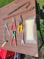 All items laid out on tabletop