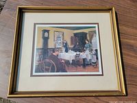 Full view of framed print showing image, mats and frame