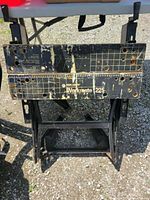 Top view of Black & Decker Workmate 225 showing jaws and printed grid