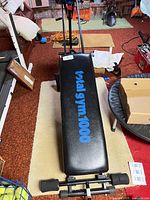 Overall view of Total Gym 1000 glide board and frame