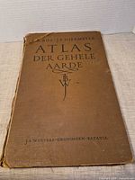 Front cover of brown cloth hardcover atlas