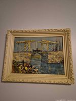 Front view of framed print showing entire artwork and ornate frame