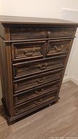 Front view of chest with drawers closed