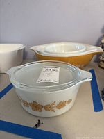 Casserole with lid showing pattern and form