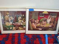 Both framed prints side by side showing full view and frames