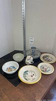 Front view of all six dinnerware pieces