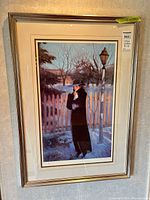Framed print full view with mat and frame