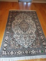 Full view of rug showing pattern and dimensions