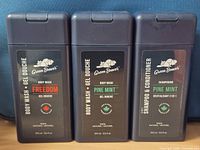 Front view of all three Green Beaver bottles