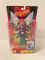 Front view of sealed Doctor Octopus action figure in packaging