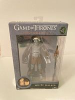 Front view of boxed Funko Game of Thrones Legacy Collection White Walker figure