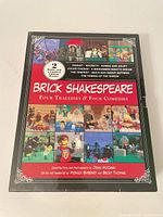 Front of Brick Shakespeare slipcase highlighting set contents
