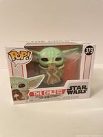 Front view of boxed Funko Pop The Child with Frog #379