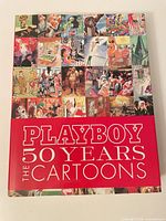 Front cover of Playboy: 50 Years of the Cartoons hardcover book