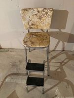 Full view of step stool chair with steps extended