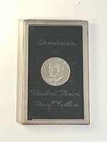 Obverse of 1971-S Eisenhower dollar in holder