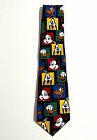 Full front view of tie showing pattern and length