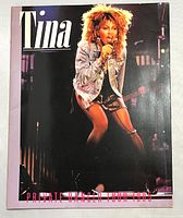 Front cover showing Tina Turner performing, program title and tour name visible