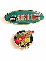 Front view showing both Disney pins together