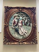 Front view of the framed 3D wall art piece showing full design