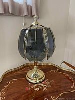 Lamp off showing overall design and materials