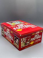Front angled view of 1990 Score NFL Football Series 1 card box