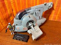 Slave 1 ship, Boba Fett figure, carbonite block displayed together