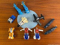 Group shot of all nine GoBots arranged in circle