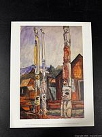 Full view of unframed reproduction poster showing entire artwork and white margin