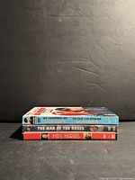 Spine view of three DVD cases stacked