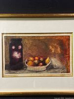 Full framed etching showing composition and frame