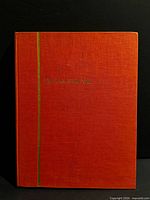 Front cover of red cloth hardcover book