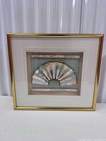 framed shadow box art front view upright