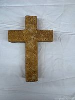 front view of stone cross