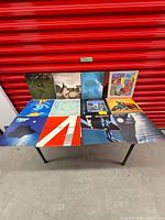 All 11 record covers laid out
