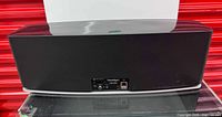 Rear view showing model label Paradigm PW800 and input ports