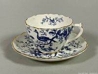 Coalport Cairo teacup on saucer showing pattern