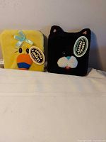 Both plush board books front view