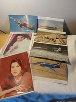 Overview showing all jet and portrait photographs