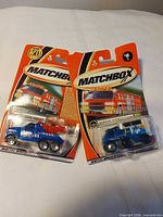 Front of both sealed Matchbox blister packs