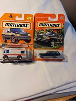 Both Matchbox blister packs front view