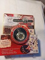 Front view of sealed Kansas City Railroad Pocket Watch package