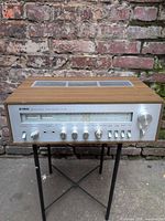 Front and top view of Yamaha CR-450 receiver on stand