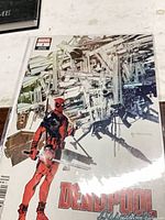 Front cover of bagged Deadpool #1 variant comic